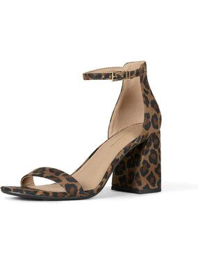 Stylish Women's High Heel Block Sandals with Ankle Strap - Chic Summer Footwear